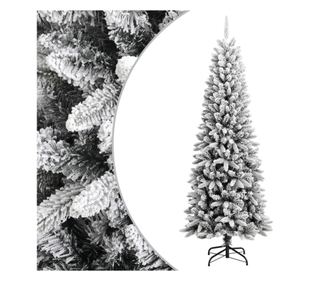 Umjetno božićno drvce s pahuljastim snijegom, 240 cm, PVC & PE