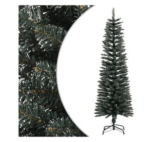 Uski umjetni božićni bor sa stalkom, zeleni, 150 cm, PVC