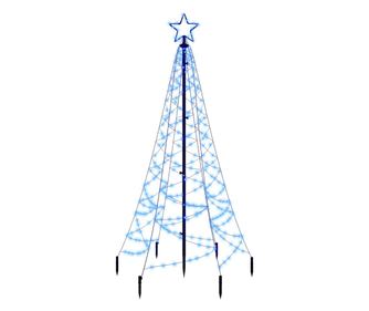 Božično drevo s konico modro 200 LED 180 cm