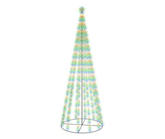 Vánoční stromek kužel 732 vícebarevných LED diod 160 x 500 cm