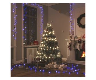 Namestitev s 600 LED diodami, modra, 60 m, PVC