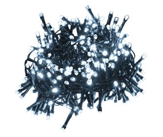 Kompaktna LED veriga s 1000 hladno belimi LED lučkami 25 m PVC