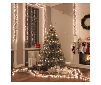 1000 LED-es, meleg fehr, 20 m-es, PVC frts fnyfzr