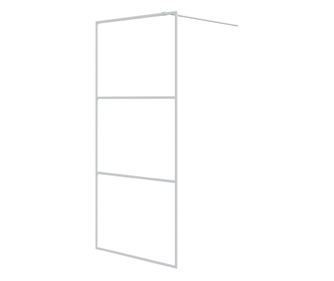 Paravan duș walk-in, alb, 90x195 cm, sticlă ESG transparentă