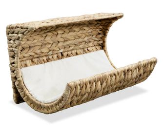 Pelíšek pro kočku s polštářkem vodní hyacint 37 x 20 x 20 cm