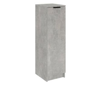 Omarica za čevlje betonsko siva 30x35x100 cm konstruiran les