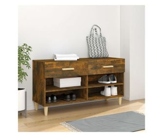 Pantofar, stejar fumuriu, 102x35x55 cm, lemn compozit