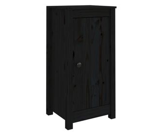 Komode 2 kom crne 40x35x80 cm od masivne borovine