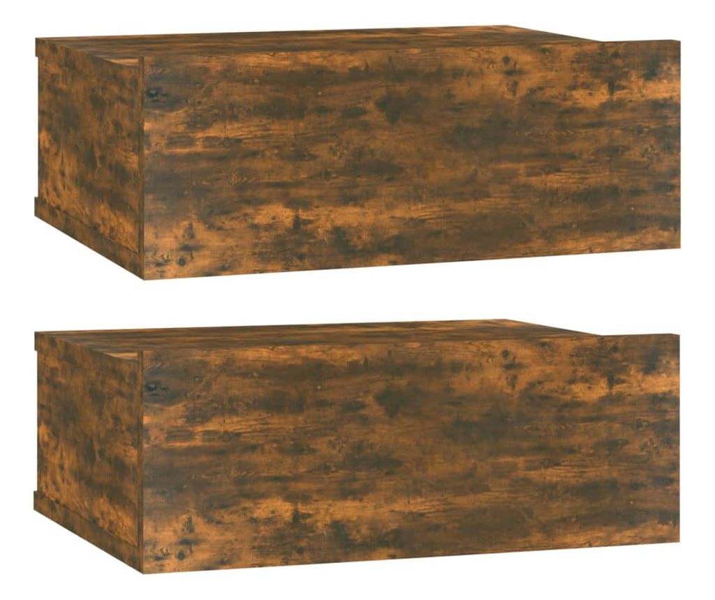 Viseći noćni ormarići 2 kom boja hrasta 40 x 30 x 15 cm drveni 