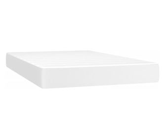 Madrac s džepičastim oprugama bijeli 120x200x20 cm umjetne kože