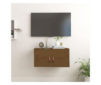 Zidni ormarić, medeno smeđi, 60x30x30 cm, masivno borovo drvo