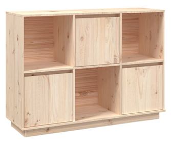 tömör fenyőfa tálalószekrény 110,5 x 35 x 80 cm