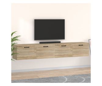 Stenske omarice, 2 kosa, sonoma hrast, 100x36,5x35 cm, les