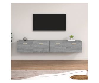 Stenska omarica 2 kos. Sonoma siva 100x36,5x35 cm iverna plošča