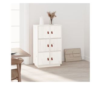 Visok omar, bel, 67x40x108,5 cm, masivno borovo leso