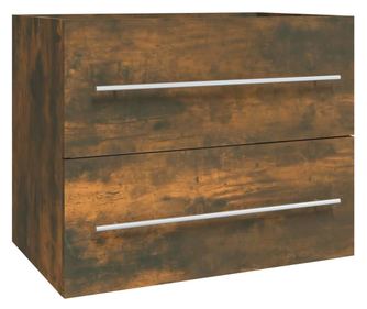 Ormarić za umivaonik boja dimljenog hrasta 60x38,5x48 cm drveni