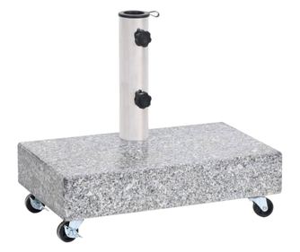 Postolje za suncobran svjetlosivo 45 x 25 x 8,3 cm granitno