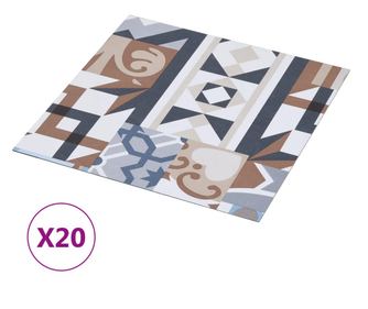 20 db mono mintás öntapadó PVC padlólap 1,86 m²
