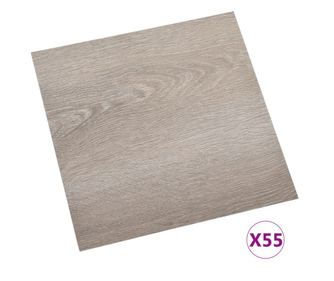 55 db tópszínű öntapadó PVC padlólap 5,11 m²