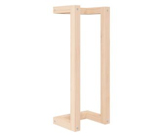 Поставка за хавлии 23x18x60 см борово дърво масив