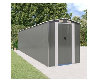 Vilgos szrke kerti trol, 192x772x223 cm, horganyzott acl