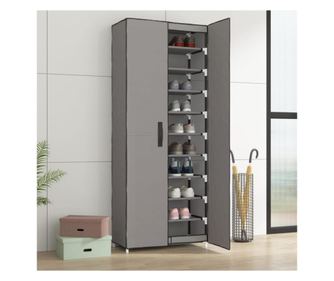 Ciptart, szrke, 60x30x166 cm, textil anyag