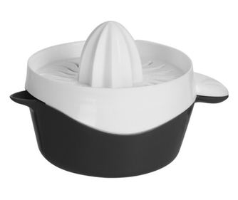 Storcator citrice Excellent Houseware, polipropilena, 17x12.5x10.5 cm, 480 ml, alb/negru
