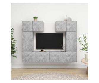 Set TV ormarića, 6 komada, betonski sivi, PAL