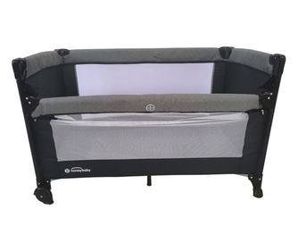 Бебешка кошара Honey Baby, До 15 кг, Матрак, Маса за повиване, Калъф за играчки, Чанта, Пластмаса, Метал, Плат, 125х78х65см, До