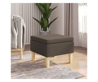 Stolica s drvenim nogama, siva taupe, tekstilni materijal