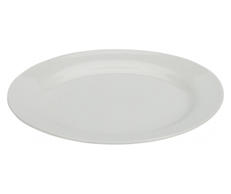 Siaki Collection porcelán tányér, 22x1,8 cm, fehér
