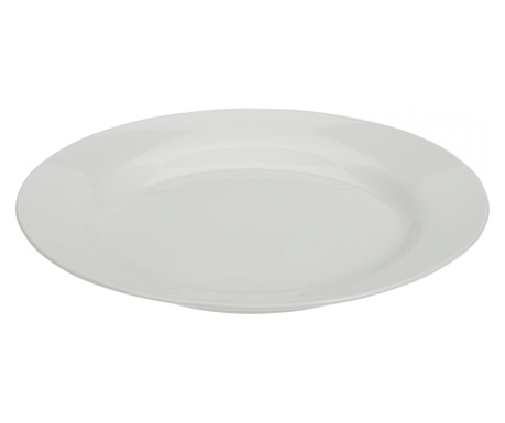 Siaki Collection porcelán tányér, 27x2 cm, fehér