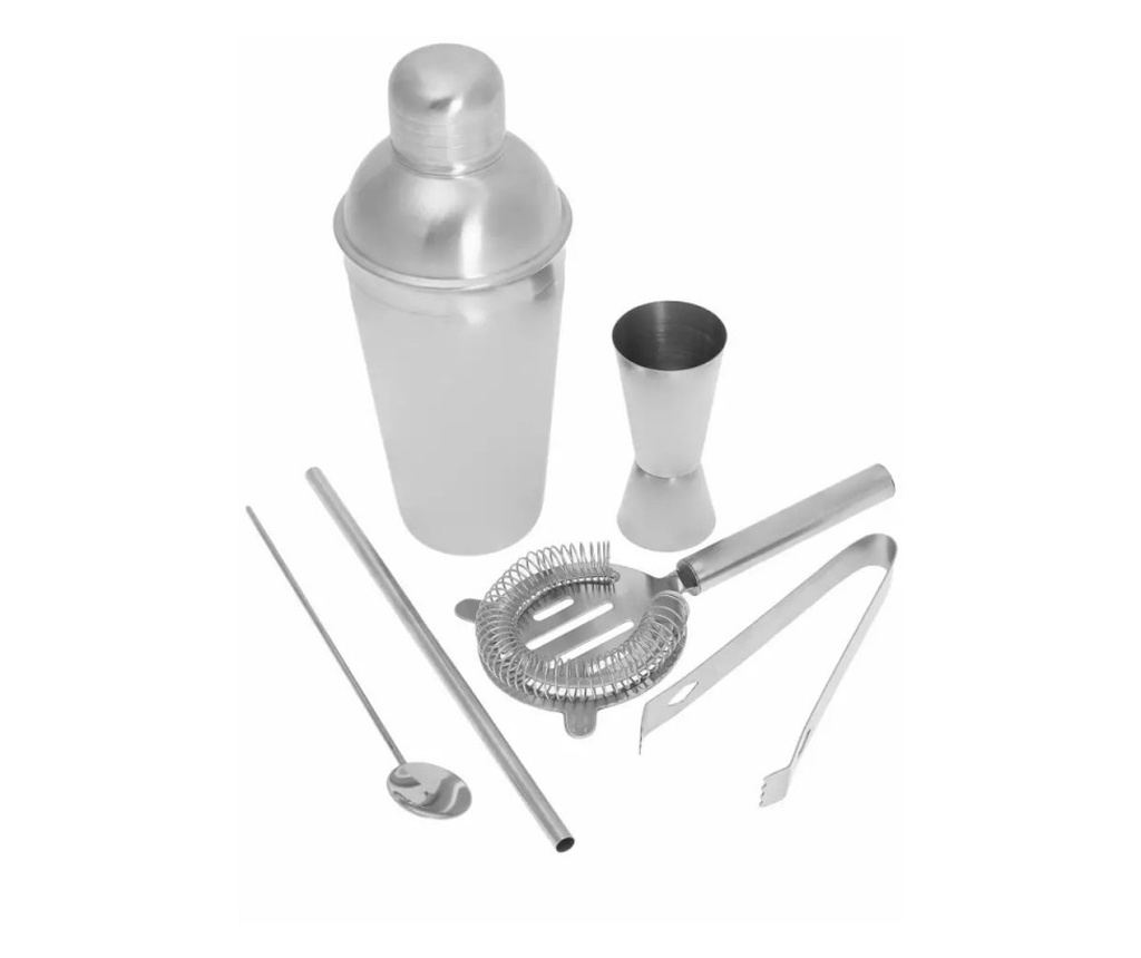 Комплект за коктейли Kinghoff KH 1392, 6 части, Инокс - 6