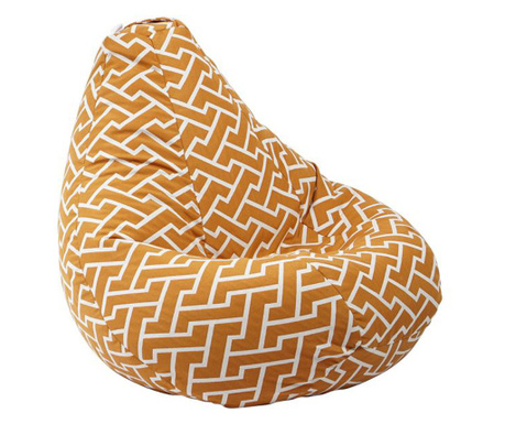 Пуф Pufrelax круша за деца 4-14 г.160л. Nirvana Light Zippity Orange, Перящ се калъф, Пълнеж от Полистиролни перли, Гама Premium