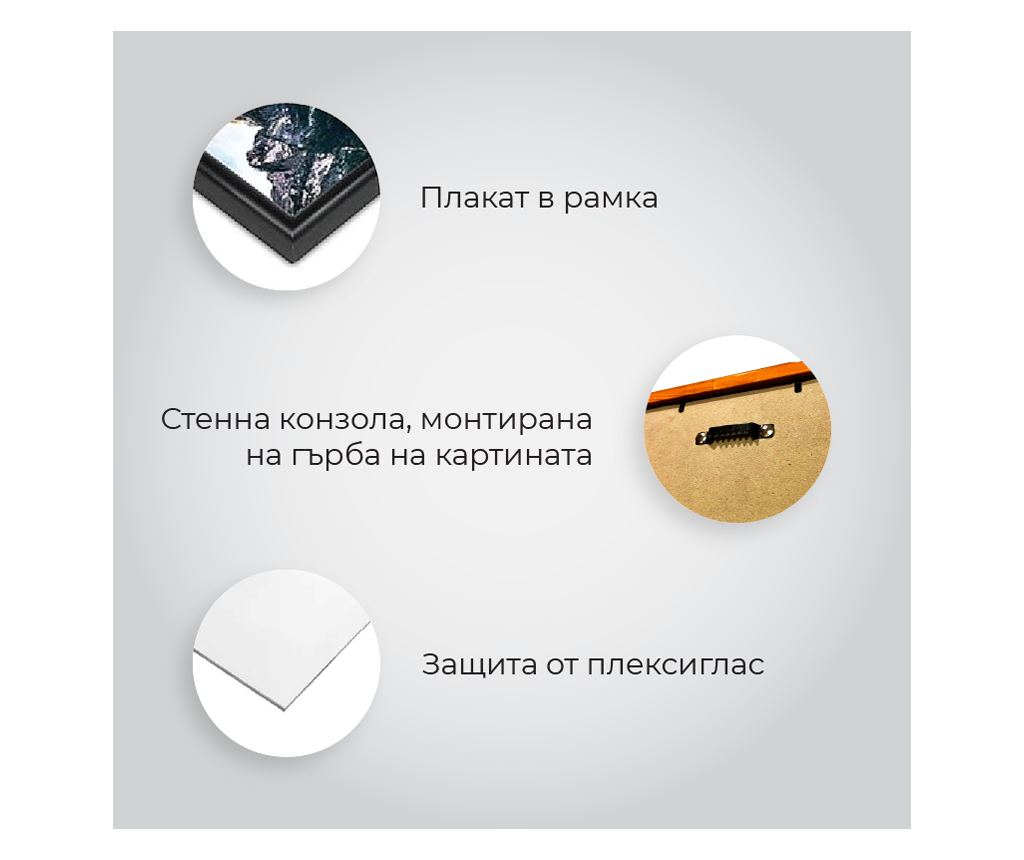 Uokvireni Plakati, Above City, 60x40 cm, Crni okvir - 8