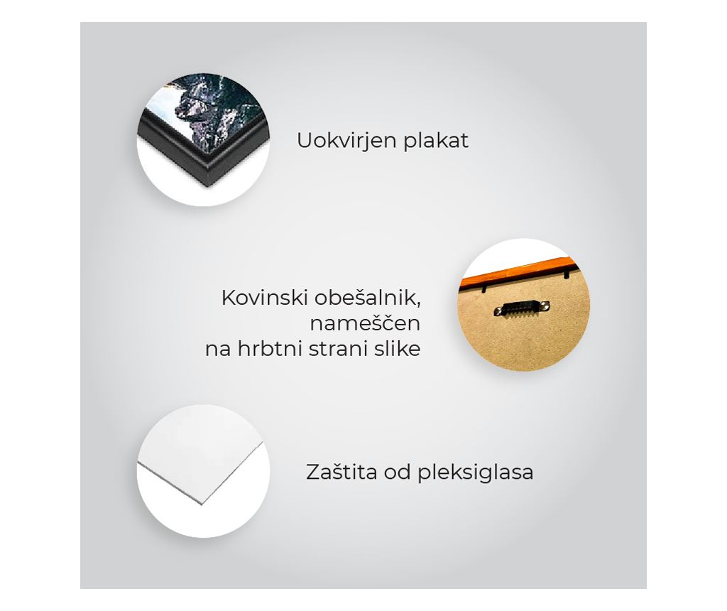 Uokvireni Plakati, Above City, 60x40 cm, Crni okvir - 11