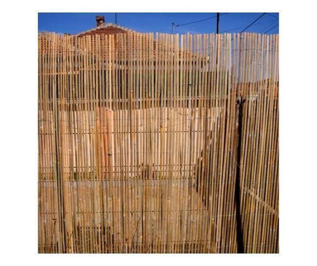 Gard/paravan din bambus natural, 5x2 m, sarma zincata - Vivre