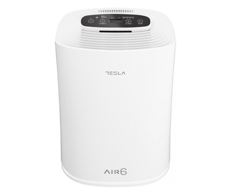 Пречиствател на въздух Tesla Tapa, Smart, Wi-Fi, HEPA филтър, Таймер, До 32 м2, Бял