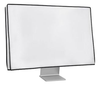 Капак за монитор 31-32 инча, Kwmobile, Бял, Текстил, 44636.02