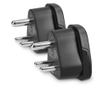2 db D típusú utazási adapter készlet az Egyesült Arab Emírségek számára, Kwmobile, fekete, műanyag, 45236.05
