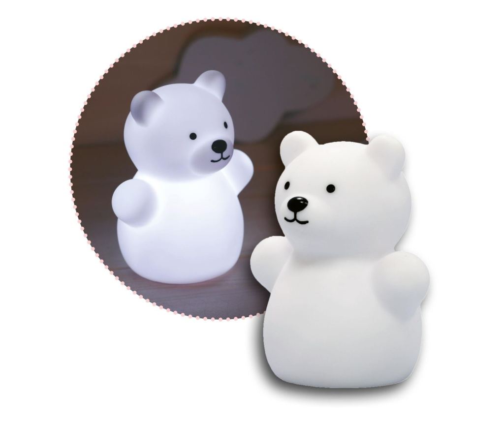 LED nočna lučka, oblika medveda, bela, Lumilu Mini Zoo Bear, Reer 52330 - 2