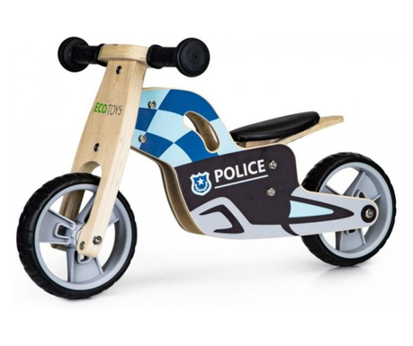 Дървен велосипед за баланс с EVA колела MCT LC-V1330 - Politie