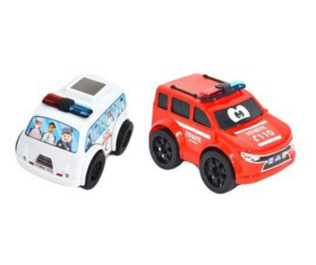 Комплект от 2 автомобила тип линейка, детска играчка