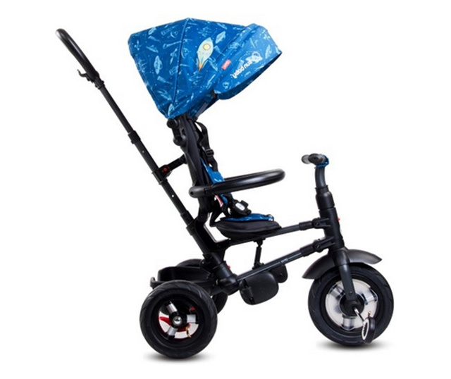 Összecsukható tricikli felfújható kerekekkel MCT 014 Qplay Rito - Kék UFO