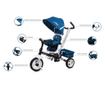 Tricikli megfordítható üléssel MCT 002 Super Trike Plus Blue