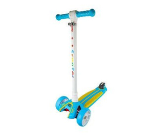 Детска тротинетка, метална рамка, 3 колела, със спирачка, синя