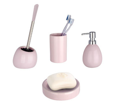 Серия аксесоари за баня Wenko Polaris, пастелно розово