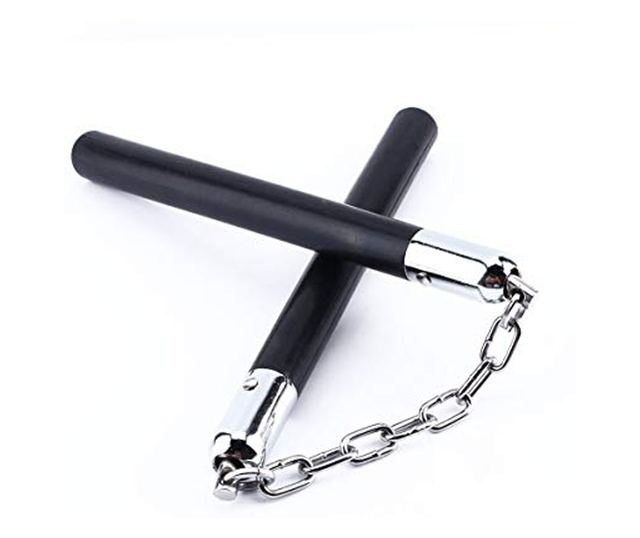 Nunceag set, 31 cm i leptir nož, 22 cm, crni