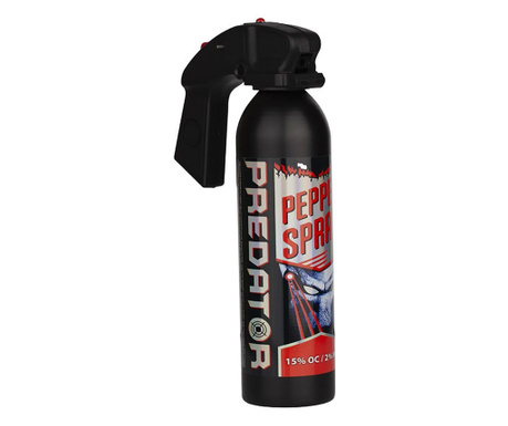 Spray cu piper IdeallStore®, Predator Defense, dispersant, auto-aparare, 550 ml
