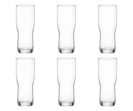 BORMIOLI ROCCO NEW PILSNER Set 6 pahare bere, 290ml, D6xh15,3cm